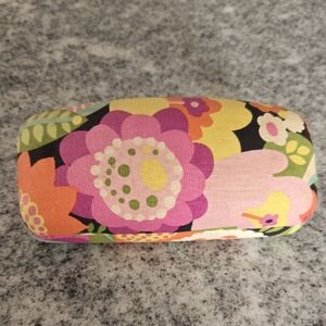Vera Bradley Purple and Pink Floral Hard Shell Glasses Case